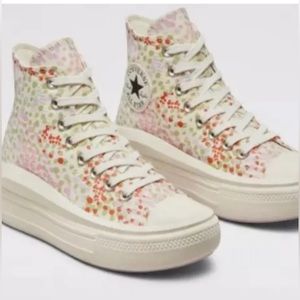 Converse move hi platform shoes.